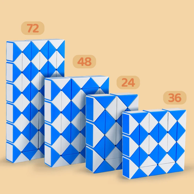 لعبة الأفعى السحرية 24/36/48/72-القطعة تويست الأفعى للتحويل لغز الأشكال الإبداعية للأطفال ألعاب تعلم المبكر