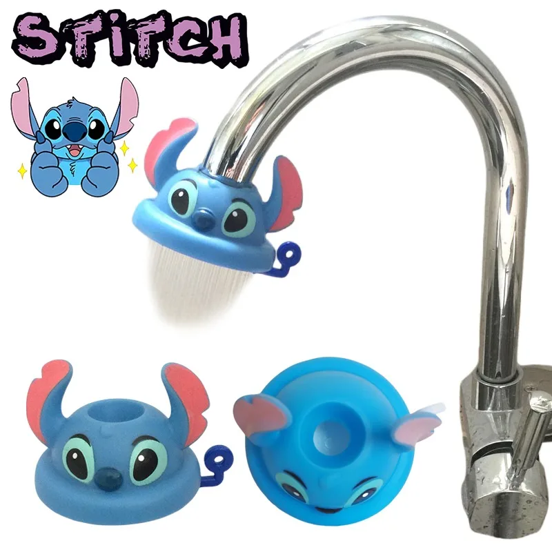 

Cute Stitch Shower Head for Childrens Faucet Extender Home Decorations Bathroom Kitchen Sink Faucet Shower Head Accessories
