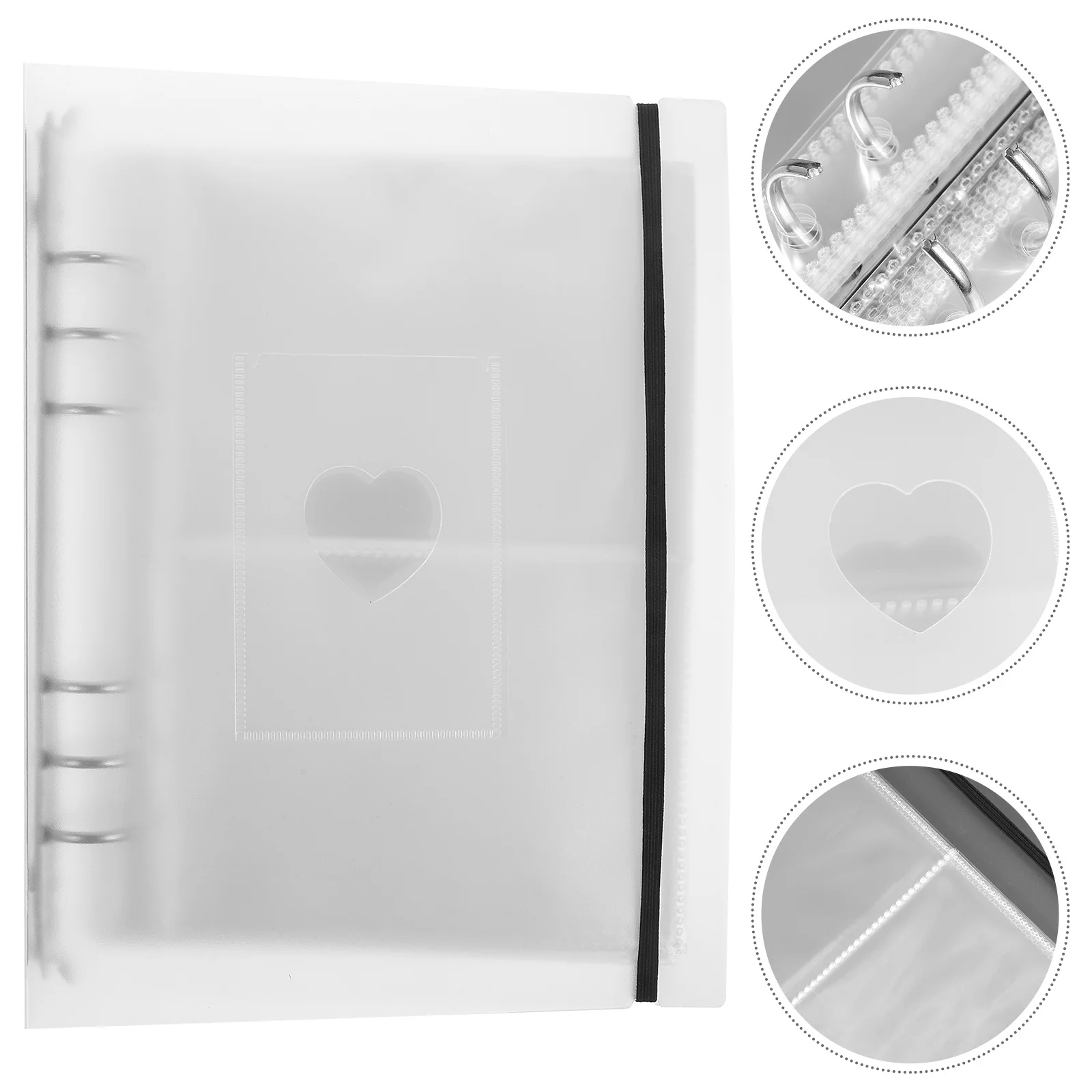 1Set Photo Album Page Loose-Leaf Protective Sleeves PP Material Transparent Waterproof Photo Card Holder