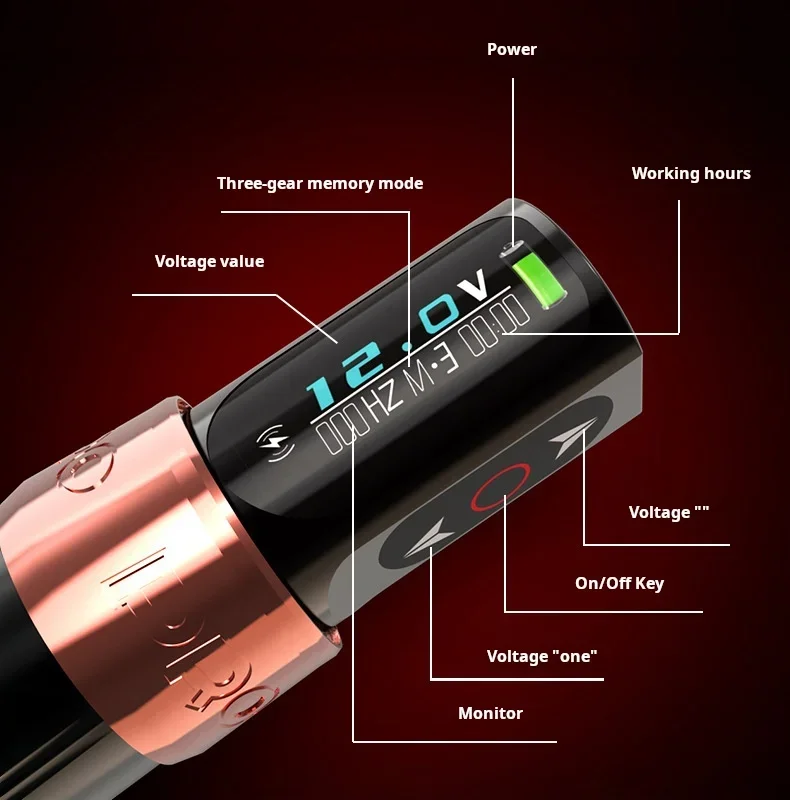 New Style Popular Professional Wireless Rotary Tattoo Machine Pen