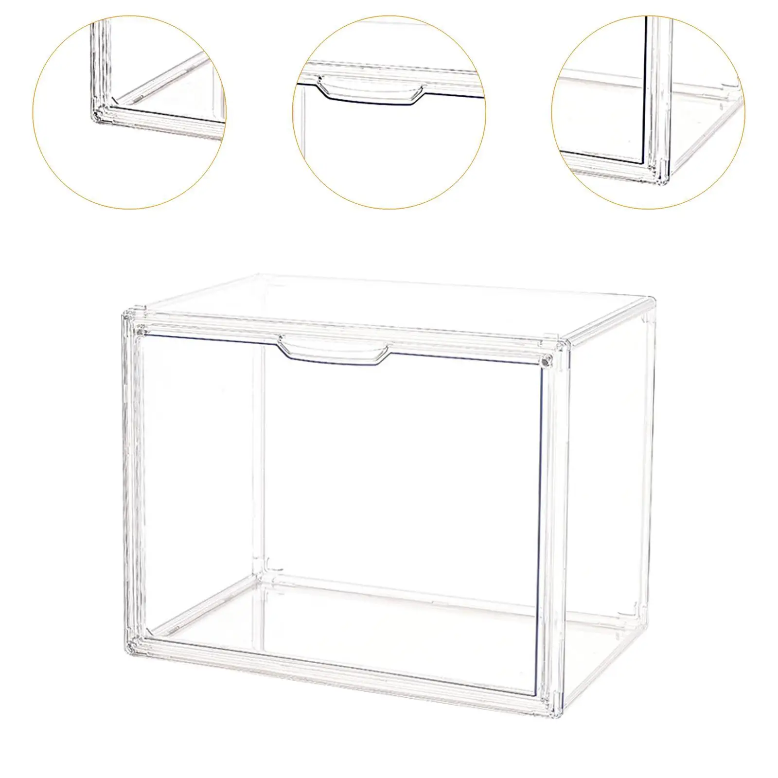 Vitrina transparente para figuras, organizador de almacenamiento para figuras en miniatura