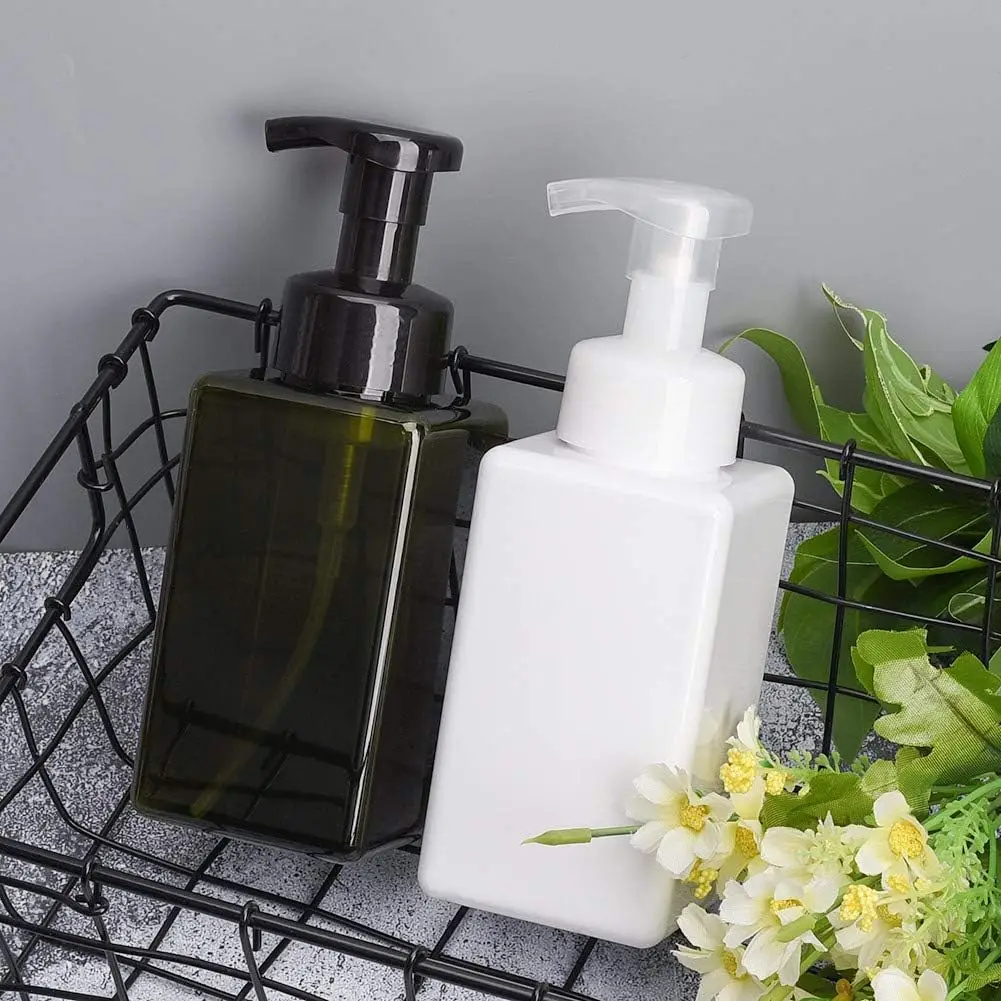 450ml Schaumseifenspender 15oz Leere Nachfüllbare Plastikpumpflasche Behälter für Badezimmer Flüssigseife Shampoo Körperwaschmittel