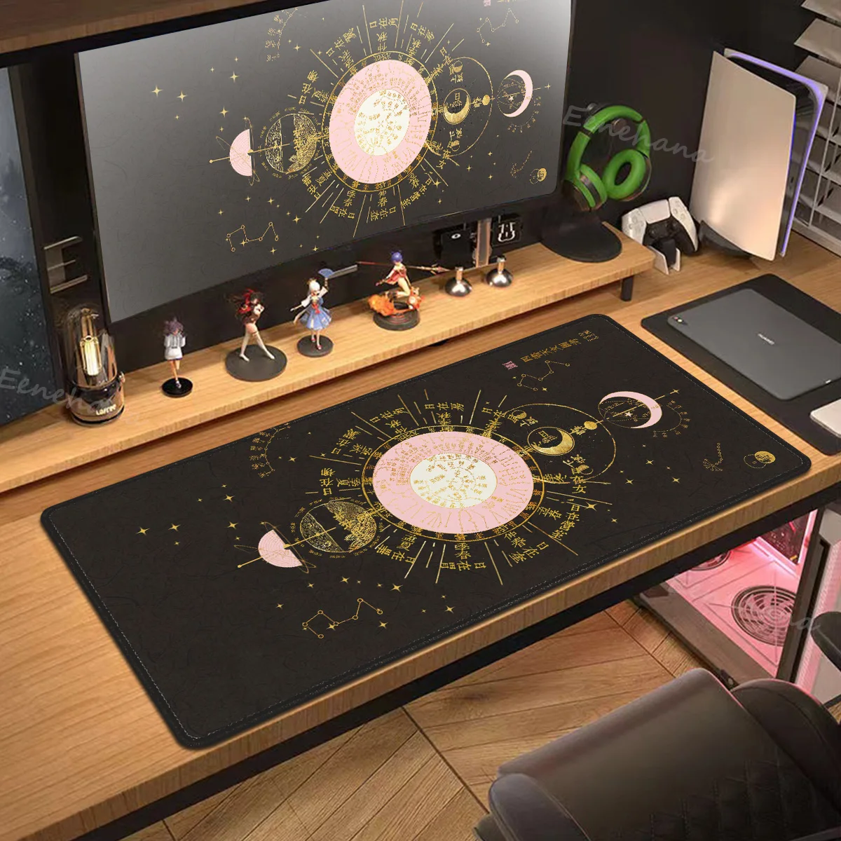 Moon Sun Planet Large XXL Speed Version Game Computer Keyboard Office Table Mat Gaming Accessory Mouse Pad for PC Gamer Mousemat