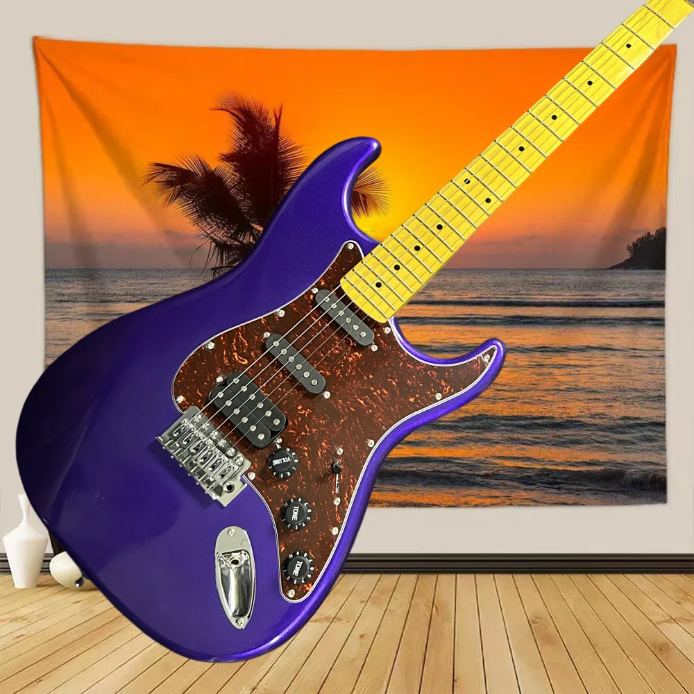 

39 Inch Purple STS0S Electric Guitar Rosewood Neck Mahogany Body SSH Pickup Classic Rock Style Free Shipping