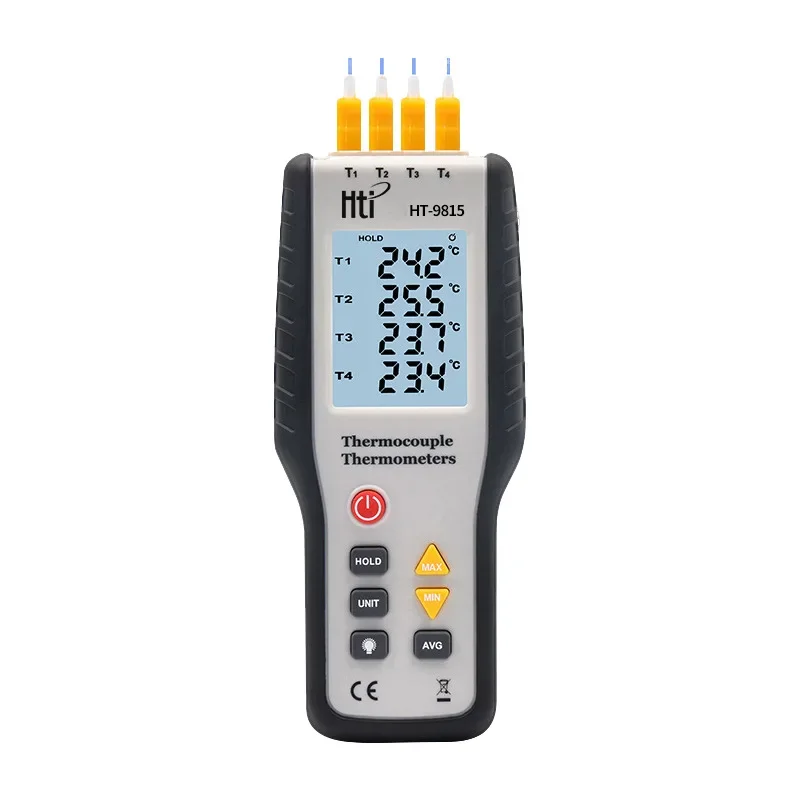 Handheld Multi-channel Thermometer Digital Thermocouple Thermometer Thermocouple Probe Sensor Industrial Temperature Tester