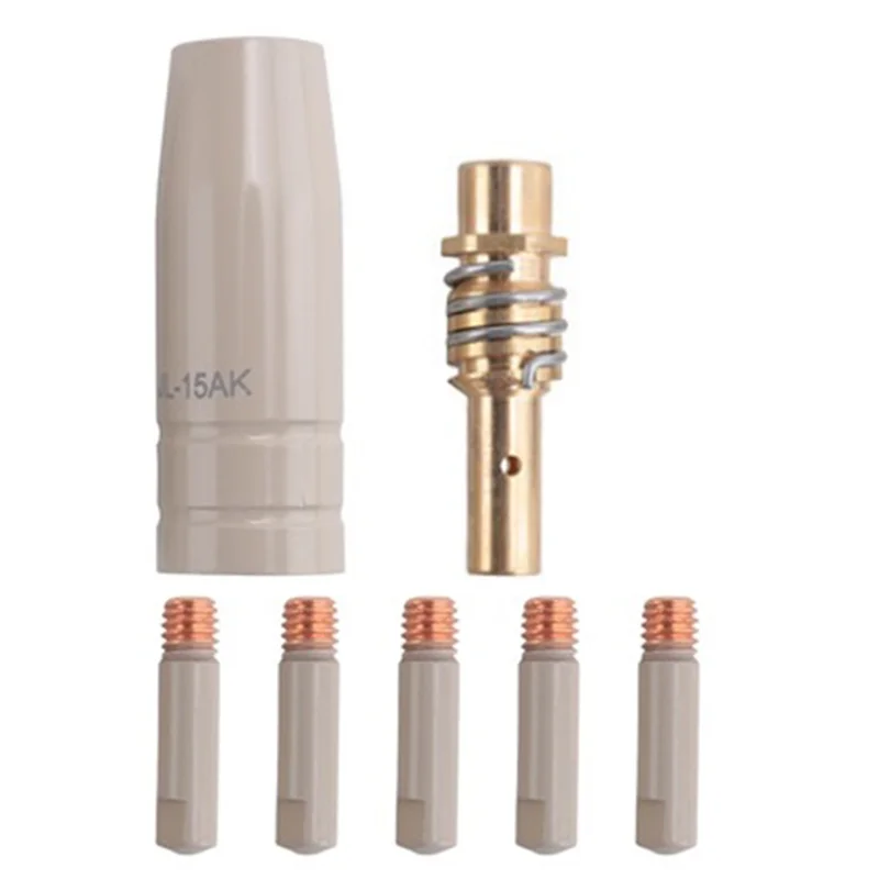 a02m-7pcs-15ak-bico-de-protecao-com-revestimento-para-maquina-de-solda-a-gas-airless-europeia-luva-protetora-contra-escoria-de-solda