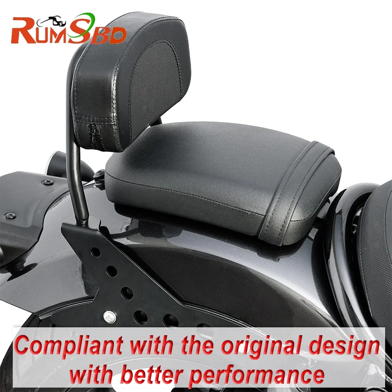 for Honda CM1100 CMX1100 Rebel 2021-2024 Sissy Bar Lazy Backrest Cushion Pad Motorcycle Rear Passenger Comfort Accessory