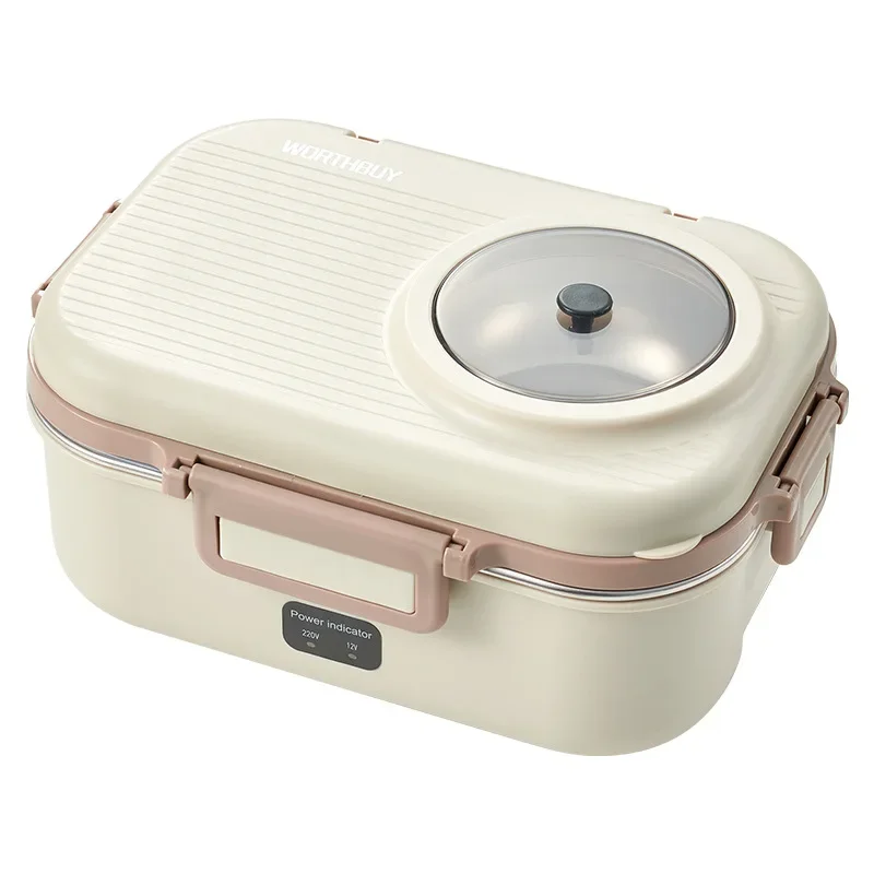 

Insulation lunch box stainless steel can be plugged in and heated for 24 hours, super long portable office worker