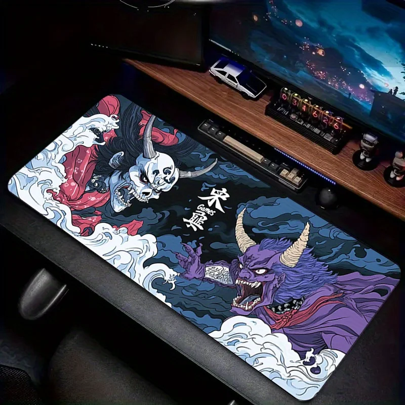 

Japanese-style Evil Demon Duel Mouse Pad Rubber non-slip base Desk Mat High quality material gaming mat mousepad with lock edge