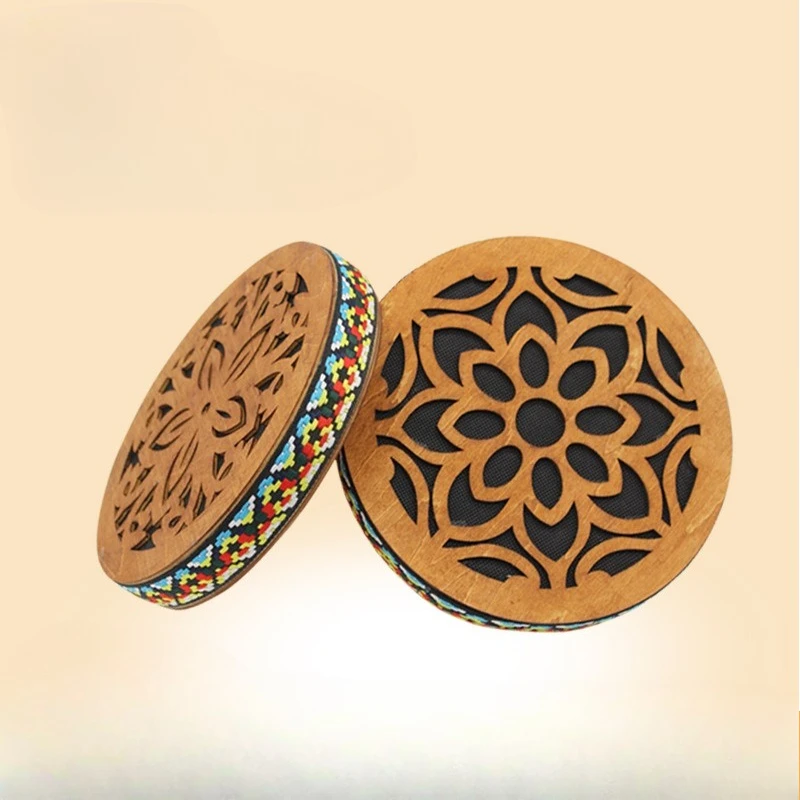 Professional Stream Drum Wooden Meditation Stream Drums Beginners Practice Portable Drum Relaxation Percussion Instruments Gift