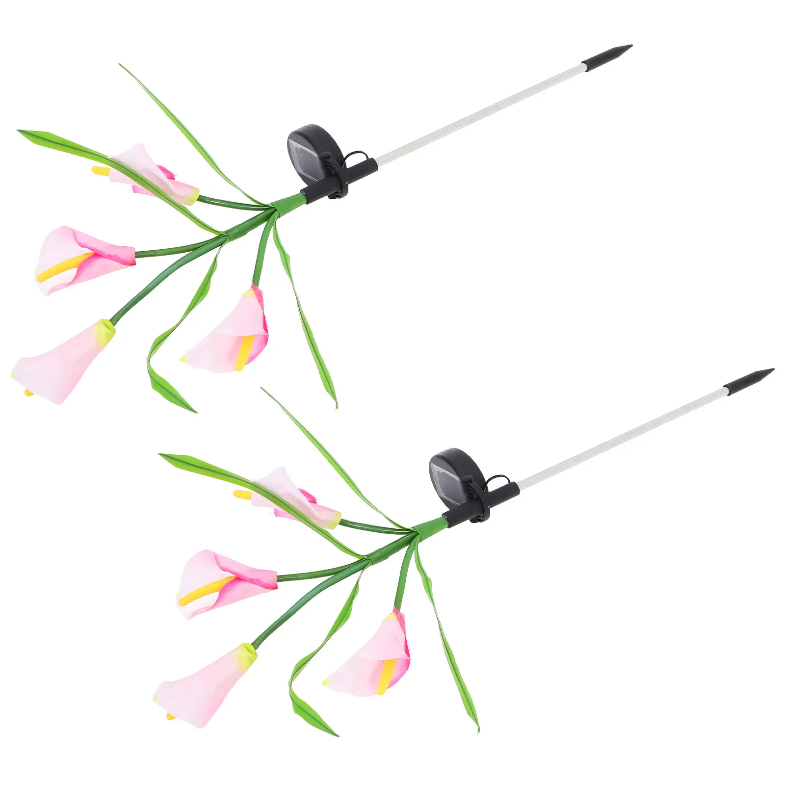 

2Pcs LED Solar Garden Light Solar Flower Stake Lamp Outdoor Lawn Yard Pathway Lighting Garden Decor Outdoor Decor
