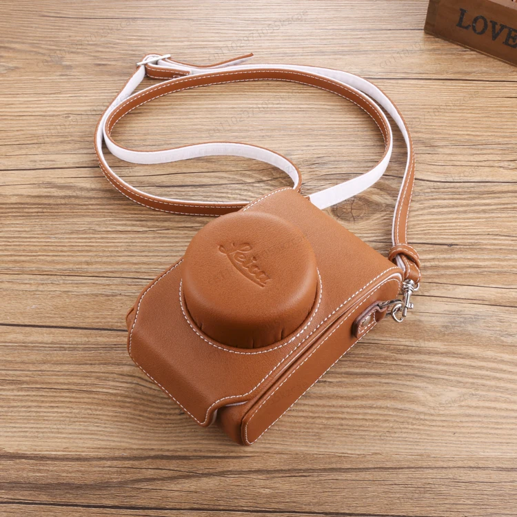 Genuine Leather Camera Case for D-LUX7/8 typ109, Compatible with SOFORT2 C-LUX D6 D5 LX100 Models
