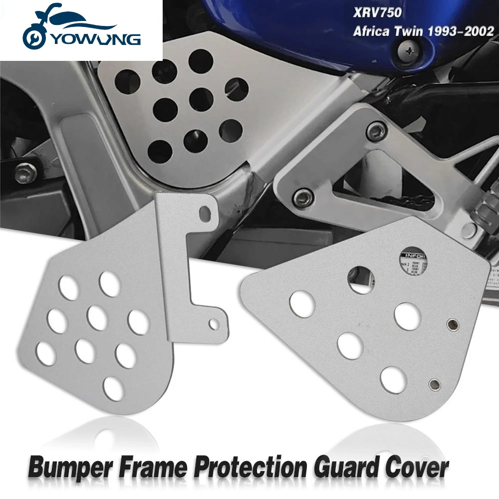 

XRV750 Africa Twin 1993 1994 1995 1996 197 1998-2002 Bumper Frame Protection Cover CNC Motorcycle Frame Guard FOR HONDA XRV 750