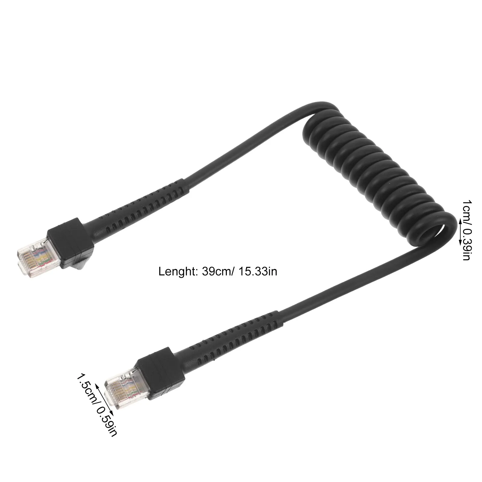 Broadband Spring Coiled Ethernet Cable Flexible Retractable Network Cord for Desktop Office Router Patch Data Network Cable