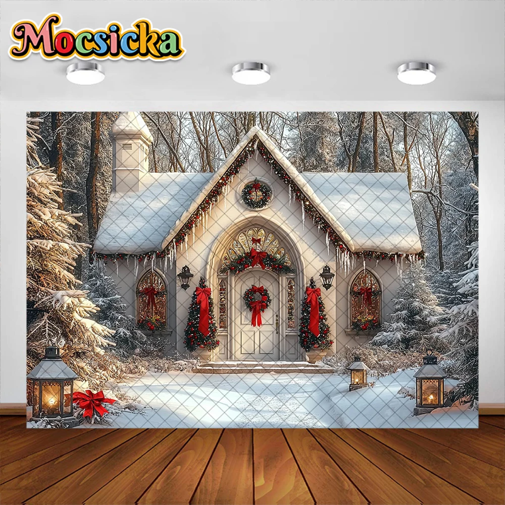 Зимний Рождественский фон для фотосъемки Рождественская елка украшение для кабины детские праздничные Портретные фоны для фотосъемки реквизит для студии