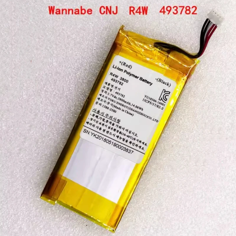 New YOKU 493782 1ICP5/37/82-2 Laptop Battery 3.7V 14.06Wh 3800mAh For Wannabe CNJ R4W KA26-1P YU10366-1601 Handheld PC