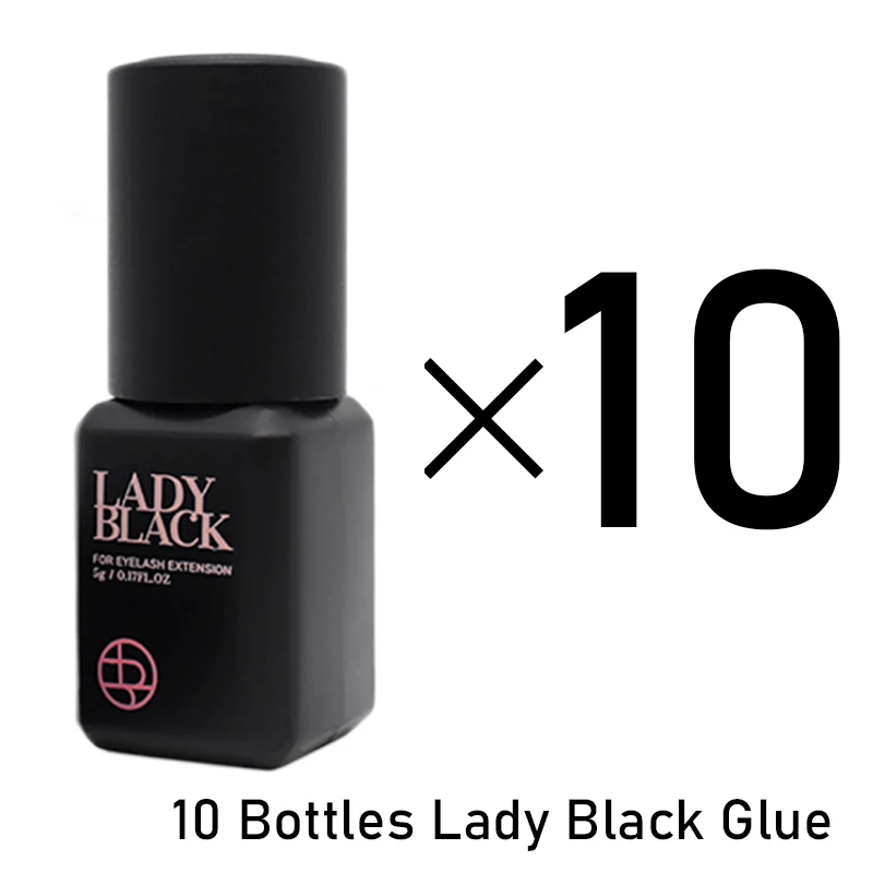 Lady Black Glue Korea Fastest Strongest Fake Eyelash Extensions Cola Supplies Adhesive 5ml Makeup Tools Lava Lash Beauty Shop