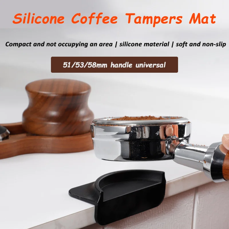 Silicone Coffee Tampers Mat Corner Mat Coffee Press Pad For 51/53/58mm Portafilters Tamping Barista Tools Espresso Accessories