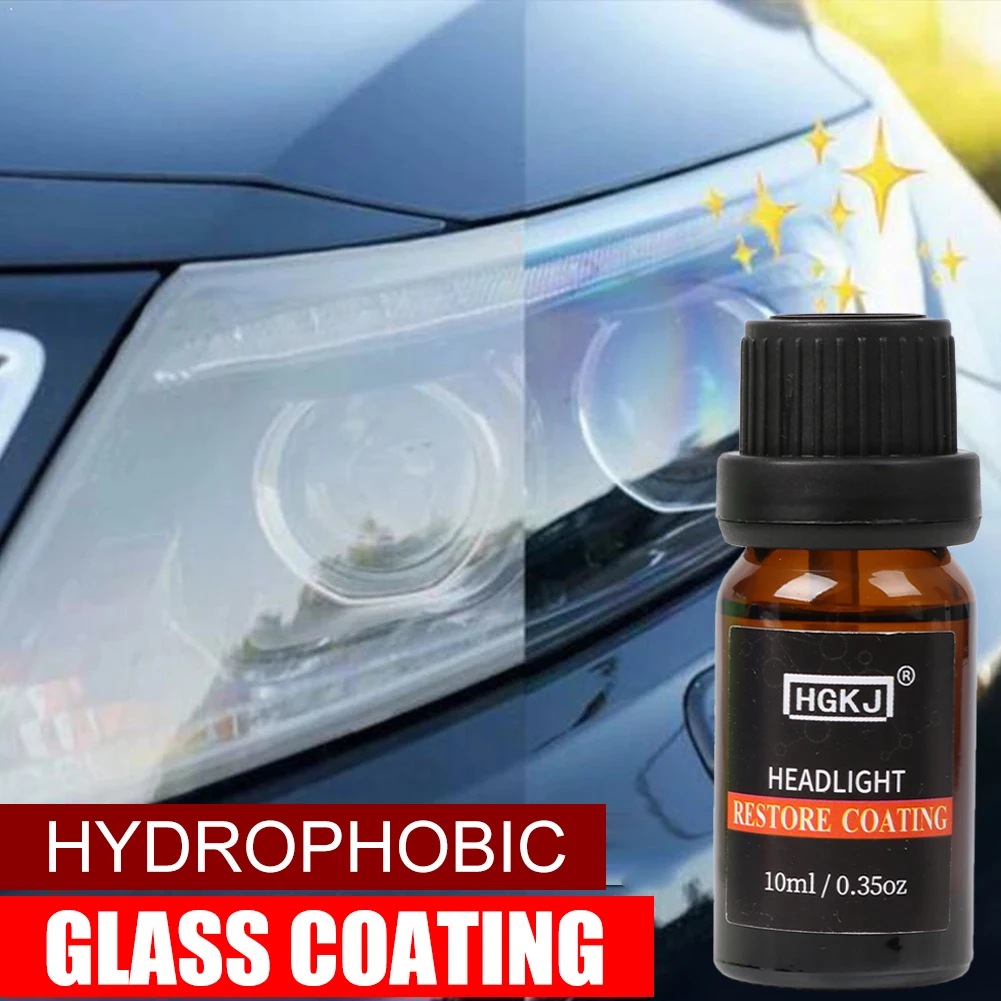 1PC 20Ml HGKJ-8 Car Lens Restoration Kit Headlight Brightening Headlight Repairing Tool Car Light Cleaner Car Accessories TSLM1