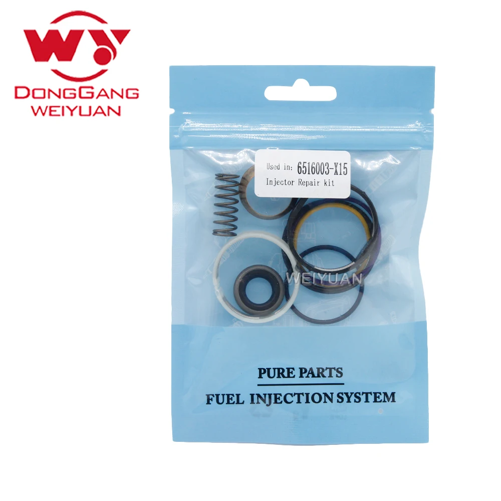 

6 pcs/lot Diesel Engine Fuel Injector Repair Kit for 6516004 X15 with spring for Cummins ISX15 QSX15 X15 Diesel Engine