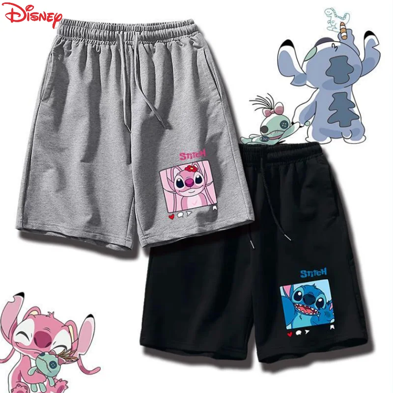 

Личность Disney Stitch Angel мужские и женские милые креативные модные, свободные и удобные дышащие шорты с мультяшным рисунком
