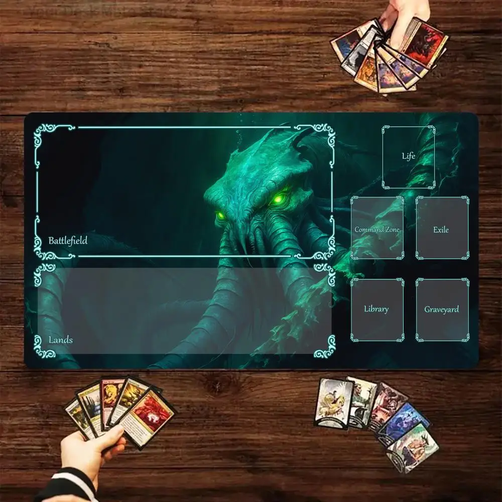 

Deep-sea Giant Monster Design MTG Playmat Magic Card Battle Mat 35X60CM gathering gaming mats tapete magic mtg card pad