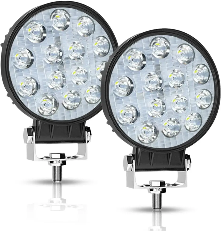 

3.3 Inch 42W Mini Round LED Work Light Spot Beam LED Pods Offroad Driving Lights 12V 24V Fog Lamps for Truck Tractor Boat