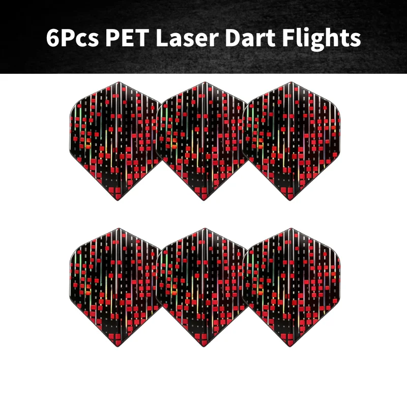

6Pcs PET Laser Dart Flights Standard Shape Durable Darts Accessories