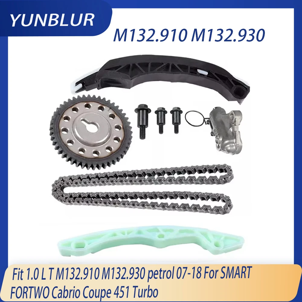 M132 Engine Part Timing Chain Kit Fit 1.0 L T M132.910 M132.930 07-18 For SMART FORTWO Cabrio Coupe 451 Turbo A1320520016