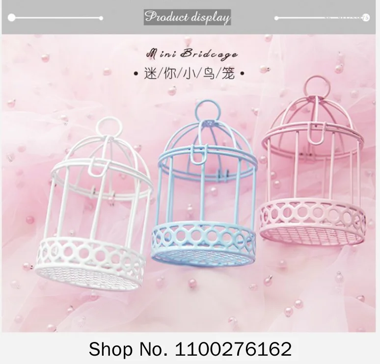 

120pcs New Mini Creative Bird Cage Wedding Candy Box Iron Chocolate Box Party Favors Gifts Boxes