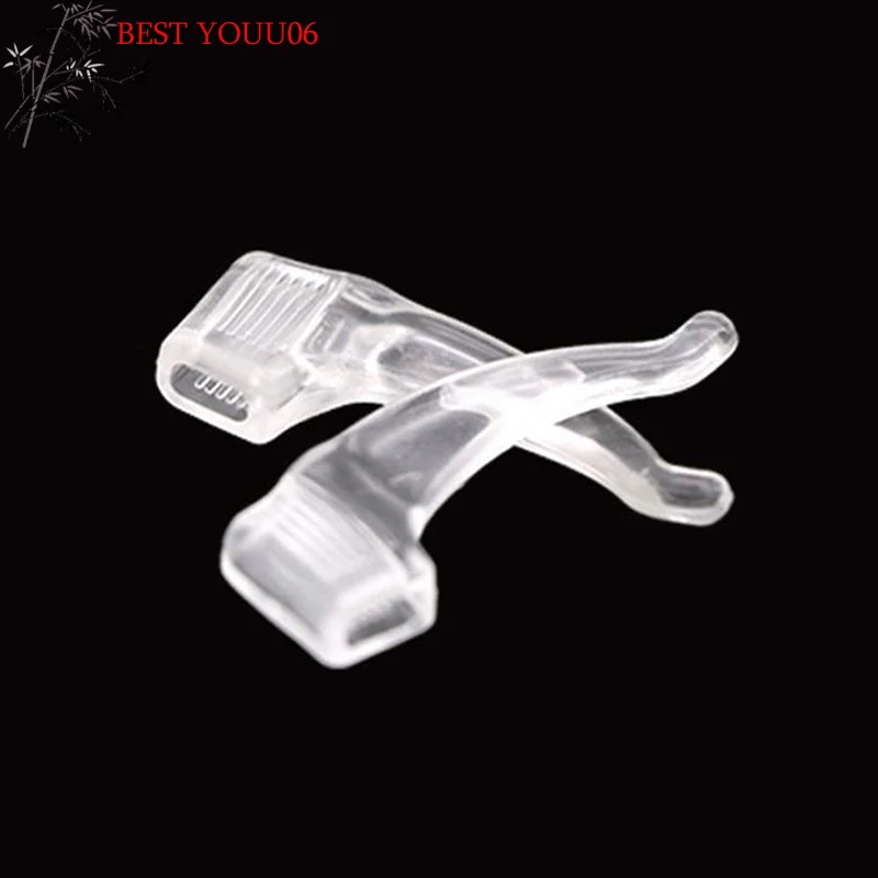 (YOUU06)10 Pair Anti-slip Silicone Ear Grip Glasses Eyeglasses Leg Ear Hook Stopper Bracket Fastener Accessories Temple Tip