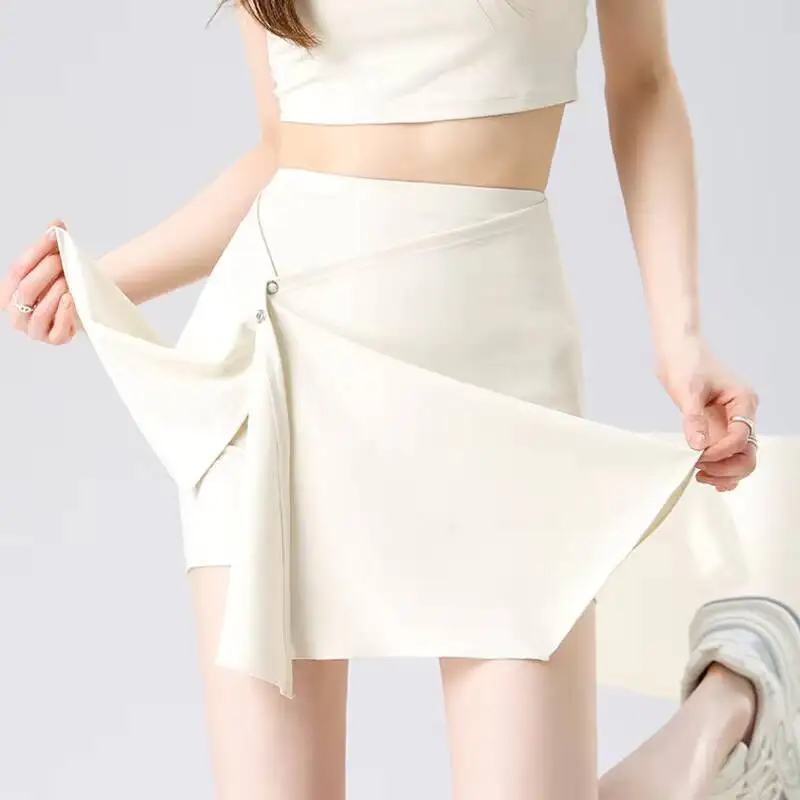 new in 2025 Women Summer Sports Shorts Skirts High Waist Outdoor Running Fitness Yoga Shorts With Skirt