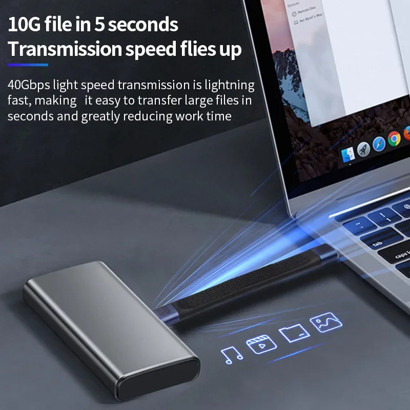 كابل شحن سريع CYKO PD لهاتف سامسونج هواوي وشاومي ماك بوك برو آيباد 240 وات كابل USB4 40 جيجابت في الثانية USB C إلى كابل USB من النوع C