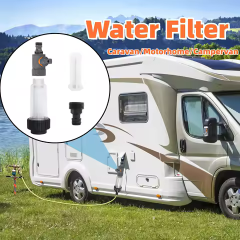 RV Water Filter Kit Pre-Filter With Spare Filters Quick Adapter Camper Water Filter Accessories For Caravan Motorhome Campervan