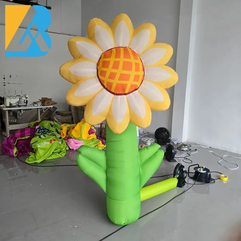 Personalized Giant Blow up Sunflower Party Decor for Hall Event Display Toys