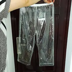 Pantaloncini antipioggia pantaloncini da uomo in PVC trasparente trasparente pantaloncini impermeabili al ginocchio lunghezza al ginocchio antipioggia