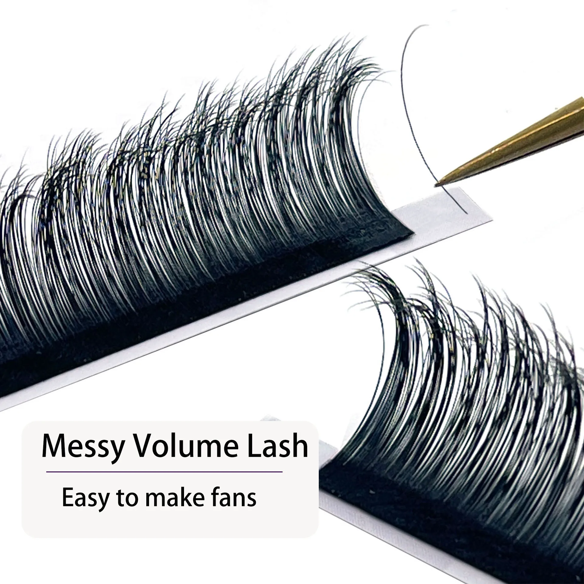 Personal Eyelash Extensions Silky Eyelashes Messy Curl Eyelashes Makeup Handmade large flower 5D soft natural curl in stock