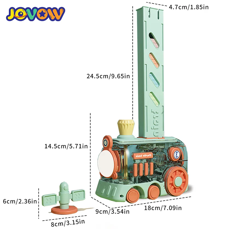 240 pz Domino bambini posa automatica Domino treno auto elettrica blocchi di mattoni kit giochi giocattoli educativi fai da te per i regali dei bambini