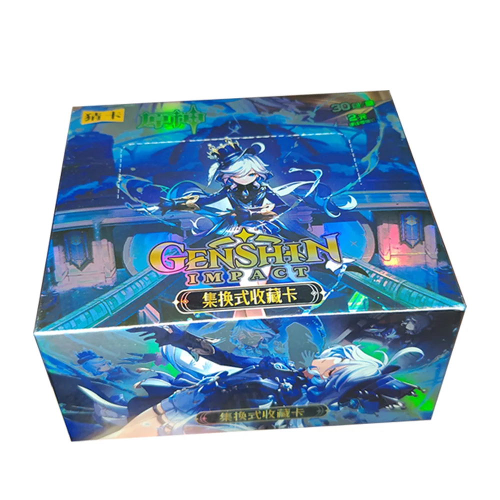 New Genshin Impact Cards Anime Project TCG Game Lumine  Collection Cards Games Rare SSR SR Card Toys Birthday Gifts