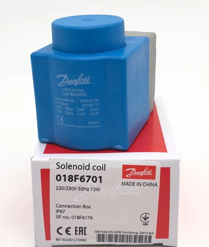 Danfoss 018F6701 Solenoid Coil 1 PIECE