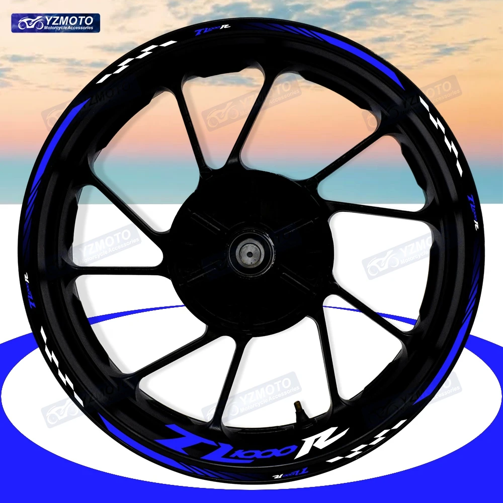 

For TL1000R TL 1000R Motorcycle 17 Inch Front And Rear Wheel Hub Sticker Decal Waterproof Reflective Decoration Rim Stickers