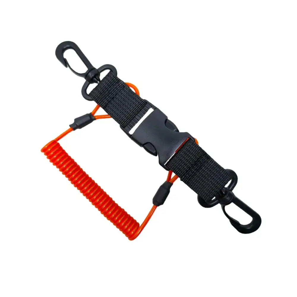 Underwater Camera Anti-Lost Coiled Tether Diving Snorkeling Quick Release Photography Spring Rope Lanyard