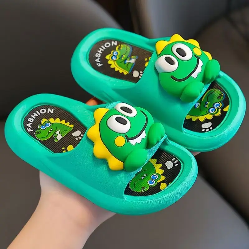 Summer Children's New Cartoon Slippers Boys Girls Soft Sole Non Slip Anti Odor Home Slipper Bathroom Slippers Outdoor Slippers