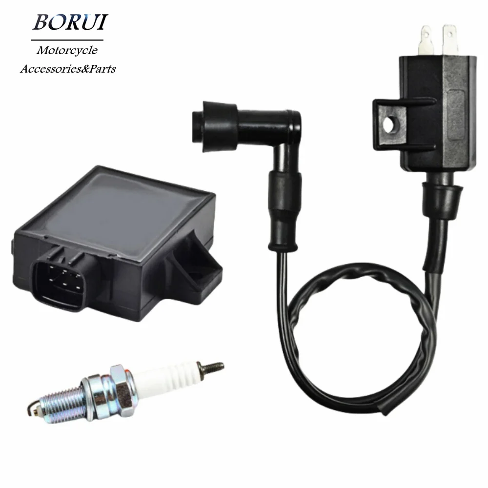

Motorcycle CDI Ignition Coil Spark Plug Ignite System Unit For Kawasaki Bayou220 KLF220 KLF250 21121-1160 21119-1457