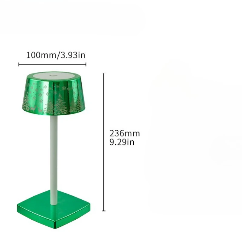 USB draadloos opladen bureaulamp kerstsfeer led-lamp touch dimbaar