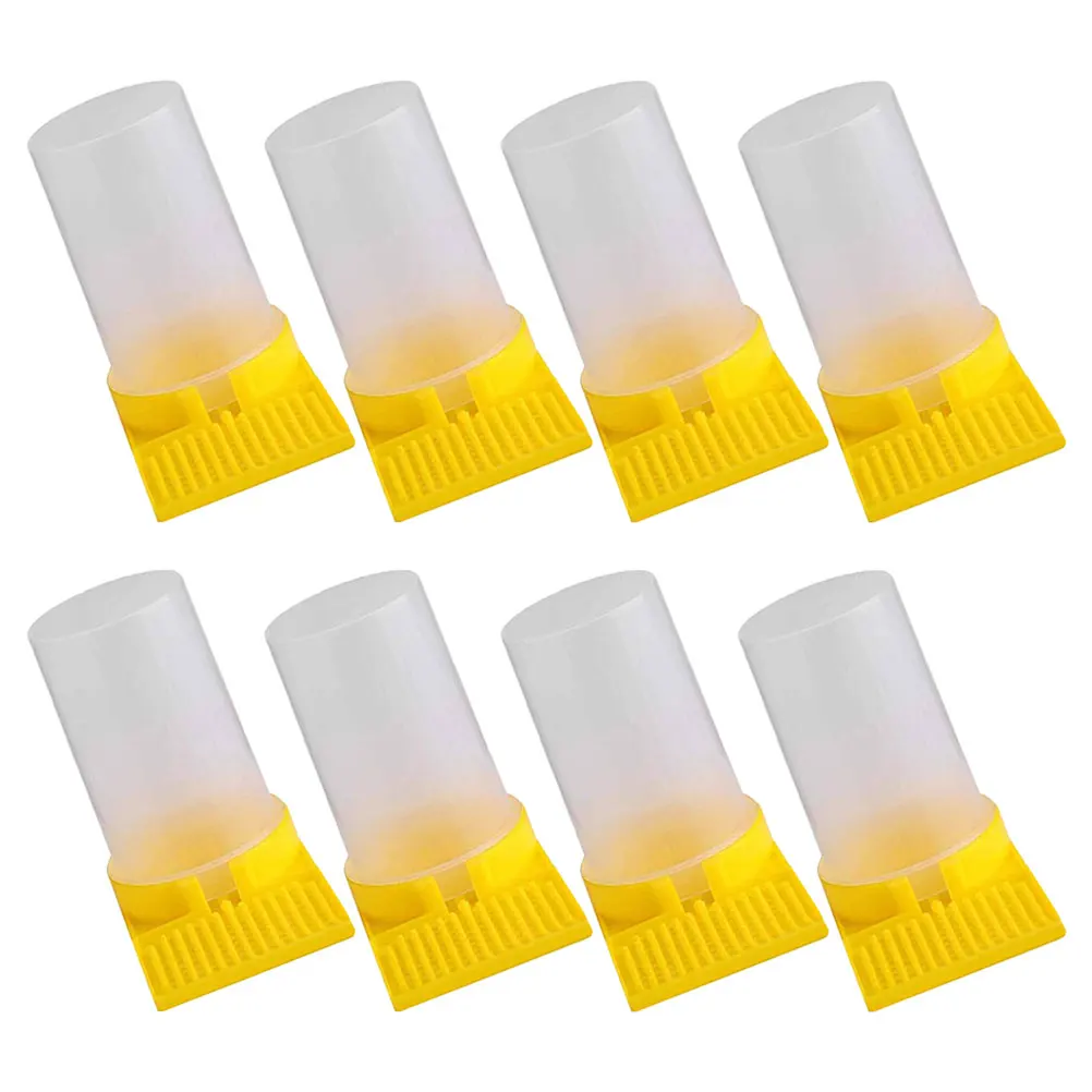 

8 Pcs Bee Feeder Waterer for Hive Durable PP Material High Impact Resistance Suitable Any Environment Beekeeping Supplies Garden