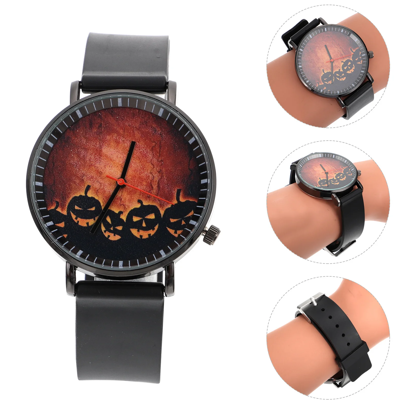 

1Pcs Halloween Themed Watch Vintage Lightweight Unisex Wristwatch Stylish Festival Wristwatch Gift for Students