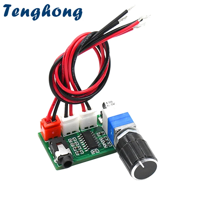 Placa Amplificadora de Áudio Digital Tenghong PAM8403 3W*2 Estéreo com Entrada USB 5V AUX para Áudio Doméstico - 1 Unidade