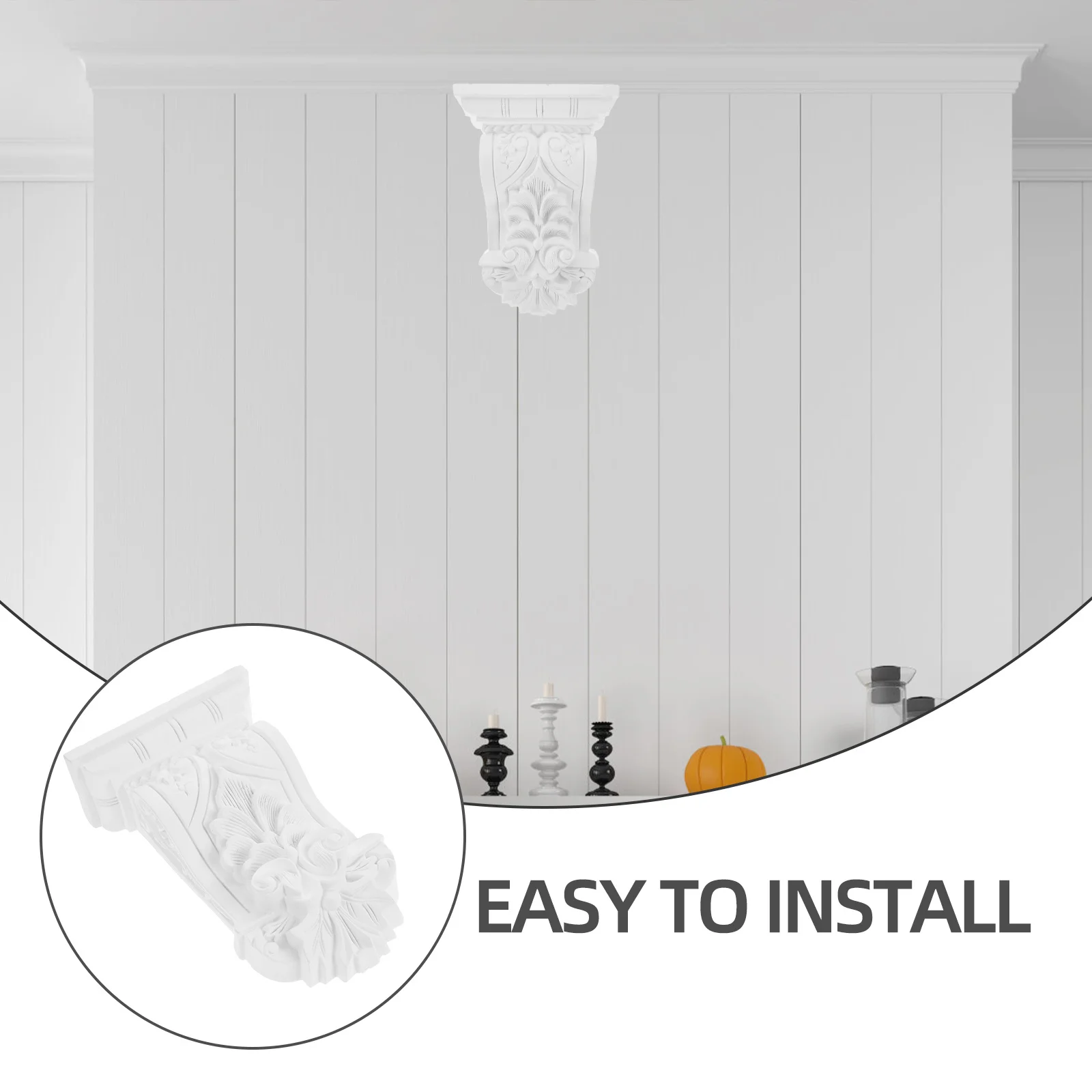 

European Corbels PU Material Decorative Carved Wall Corbels Bracket for Home Garden Ceiling Decor Heavy Duty Corbels,