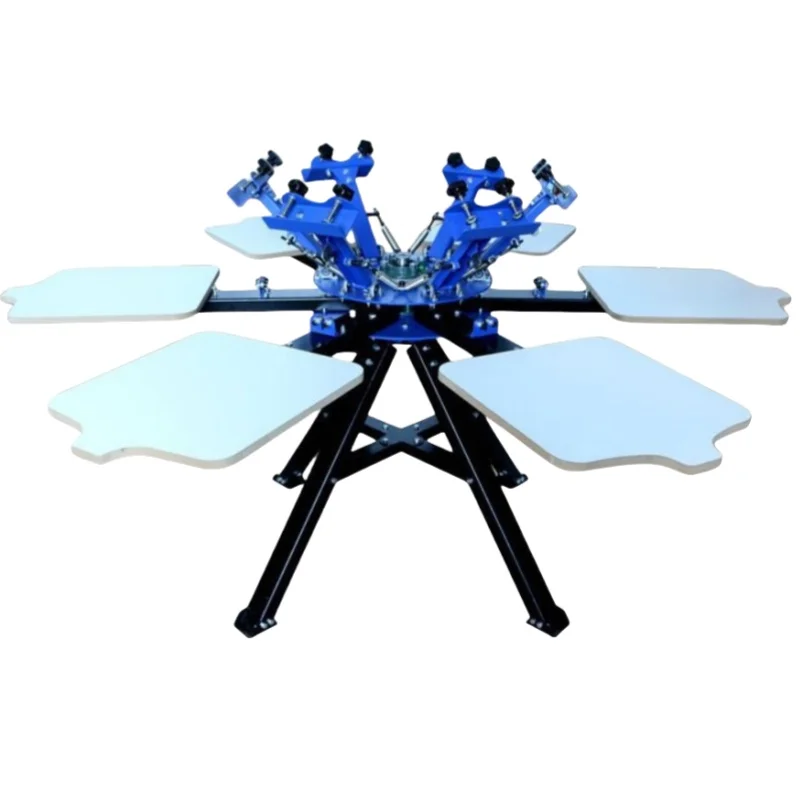 Manual High Efficiency Multi Color Custom Screen Printer Micro Registrion T Shirt Socks Screen Printer Screen Printing Machine